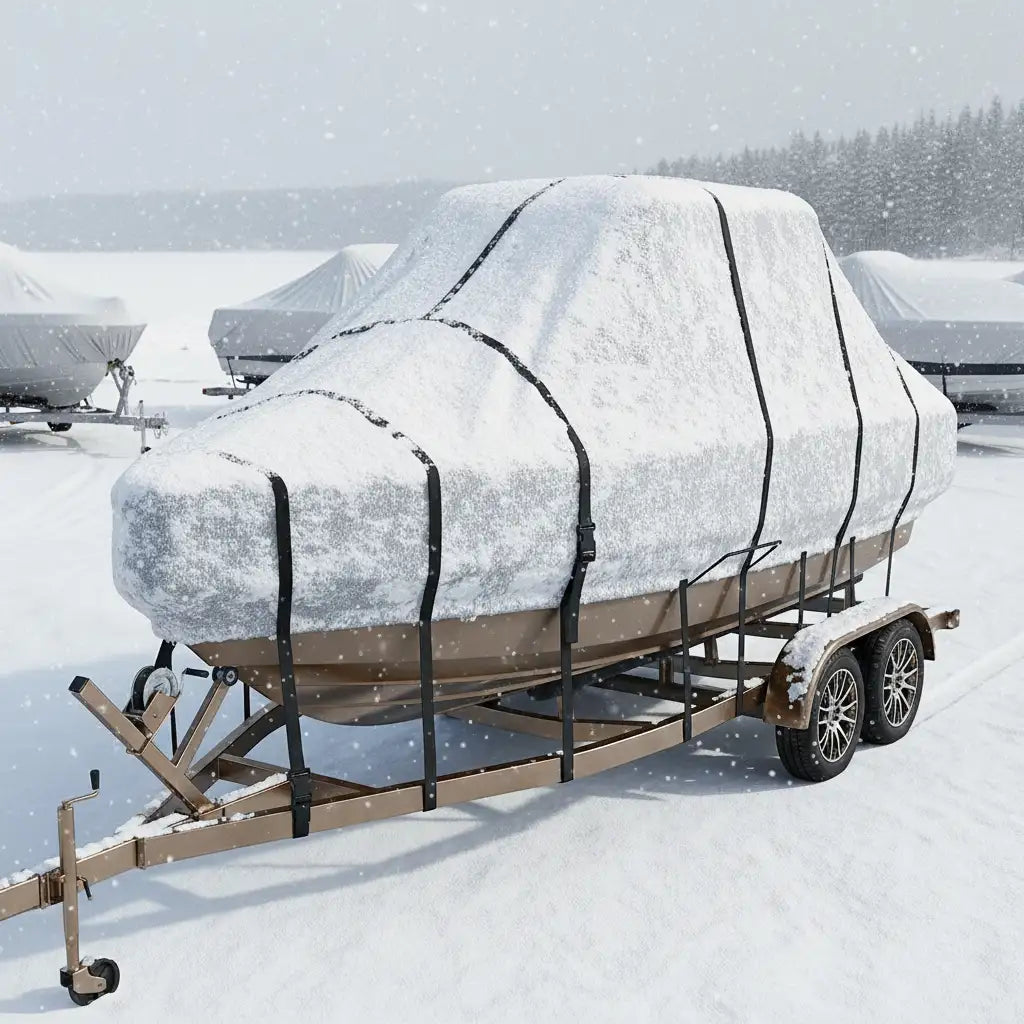 Center Console Boat Cover,Waterproof Protection for a Dry Boat