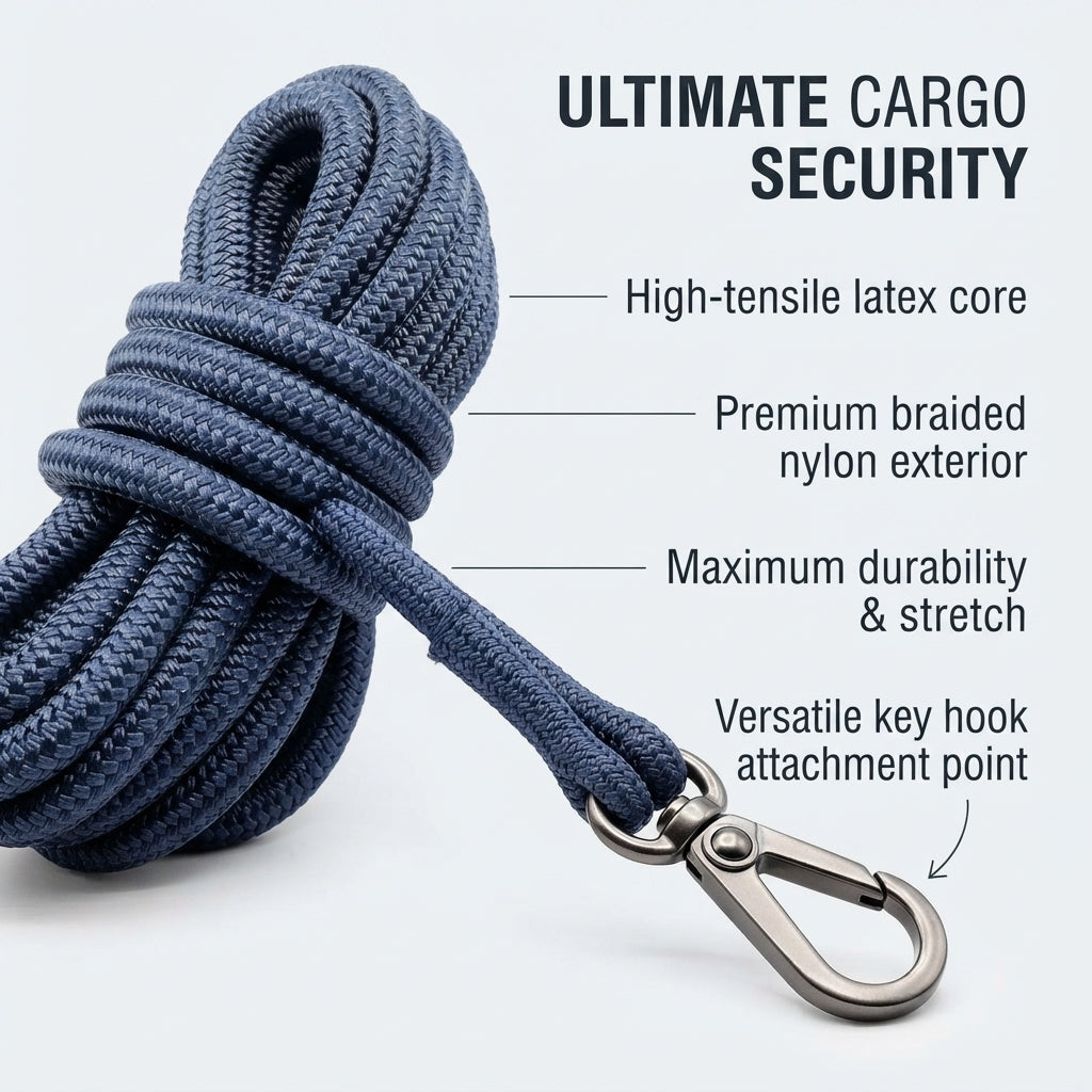 Double-Braided Mooring & Dock Line - UV-Protected Nylon with Latex Core (50 rolls)