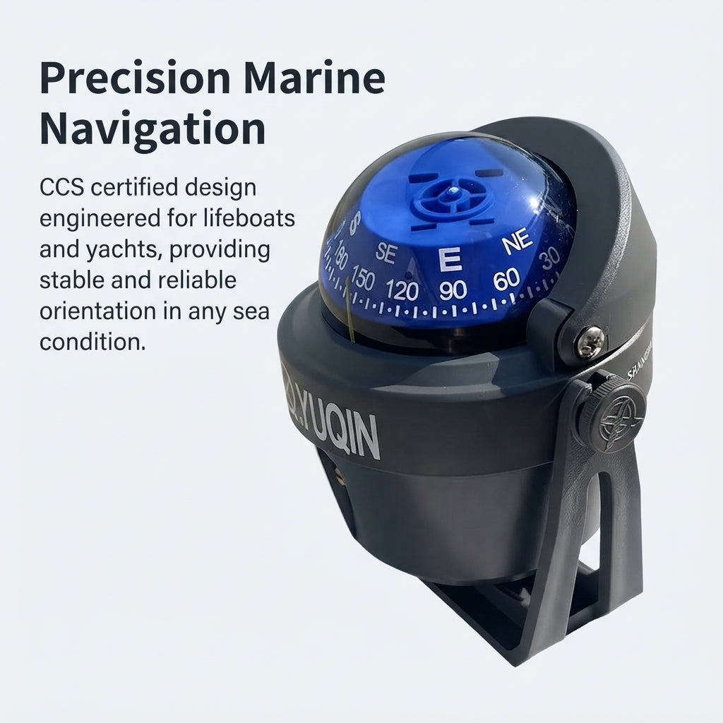 Marine Magnetic Compass - CCS Certified, UV-Stabilized Lens for Boats & Yachts
