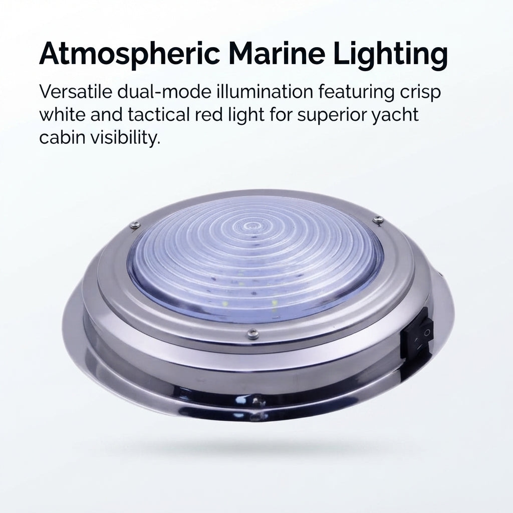 Airow Marine 3.2W Dual-Mode LED Cabin Light - 316 SS (171mm)