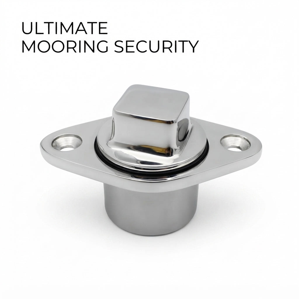 316 Stainless Steel Boat Drain Plug - Marine Grade Mirror Polish