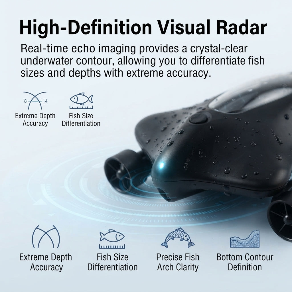 Airow Marine HERO Smart Sonar Fish Finder - HD Radar & App Control