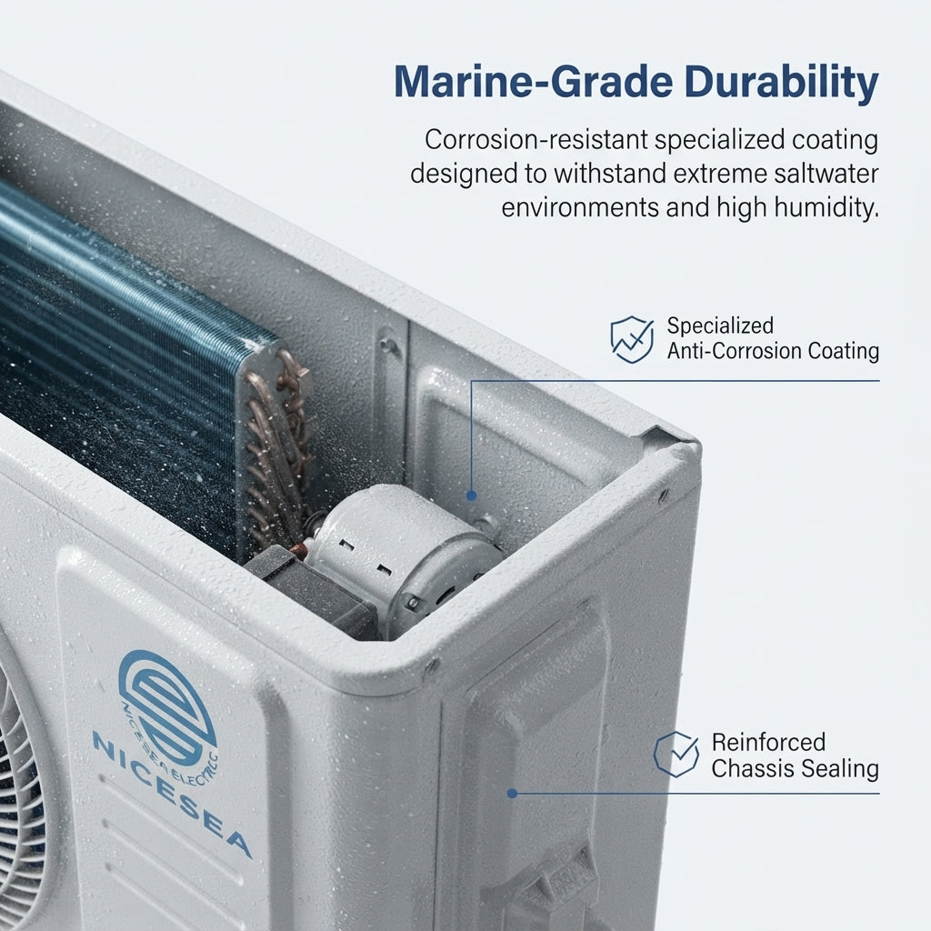 Airow Marine 220V 60Hz Mini Split AC - Heating & Cooling for Boats (2P Efficient)