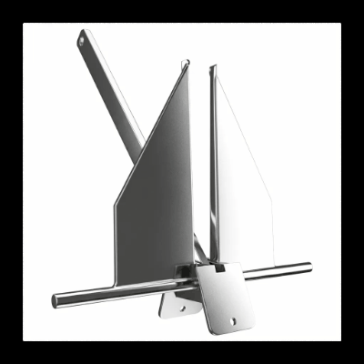 316 Stainless Steel Danforth Boat Anchor Mirror Polished Fluke Style 8.5lb to 13lb