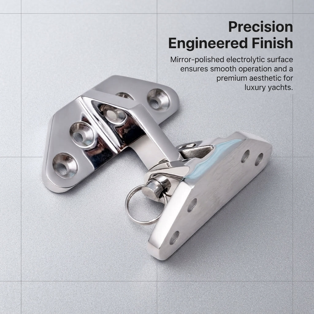 316 Stainless Steel Marine Butterfly Hinge - Heavy-Duty Deck Folding