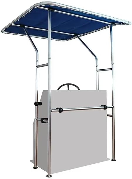 T-Top Bimini Top for Center Console Boat – Aluminum Frame Sun Shade Canopy – UV Protection – Fits Fishing Boats, Bay Boats, Skiffs – Custom