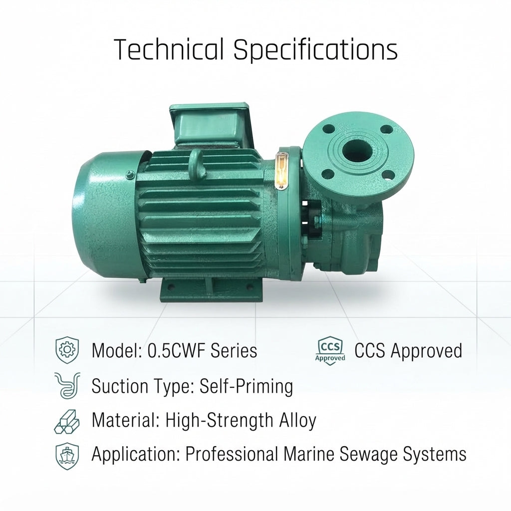 Marine Sewage Grinder Pump - CCS-Certified Self-Priming Macerator