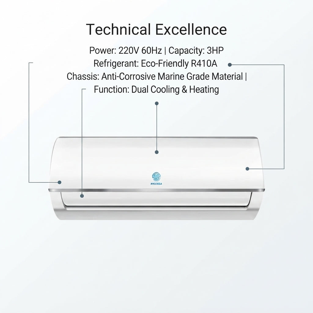 Marine Air Conditioner - 220V 60Hz Dual-Mode Cooling & Heating Unit