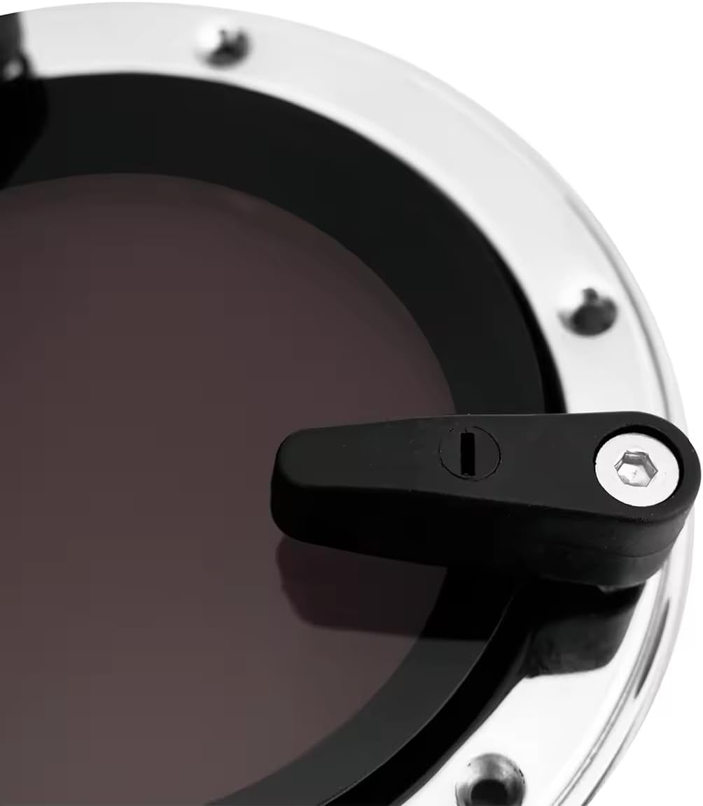 316 Stainless Steel Boat Porthole Window, 5"-7" (126mm-175mm) Round Acrylic Opening Portlight for Boats/Yachts/Ships/RV
