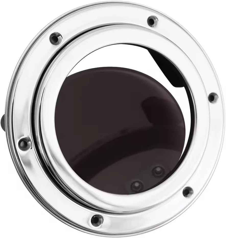 316 Stainless Steel Boat Porthole Window, 5"-7" (126mm-175mm) Round Acrylic Opening Portlight for Boats/Yachts/Ships/RV