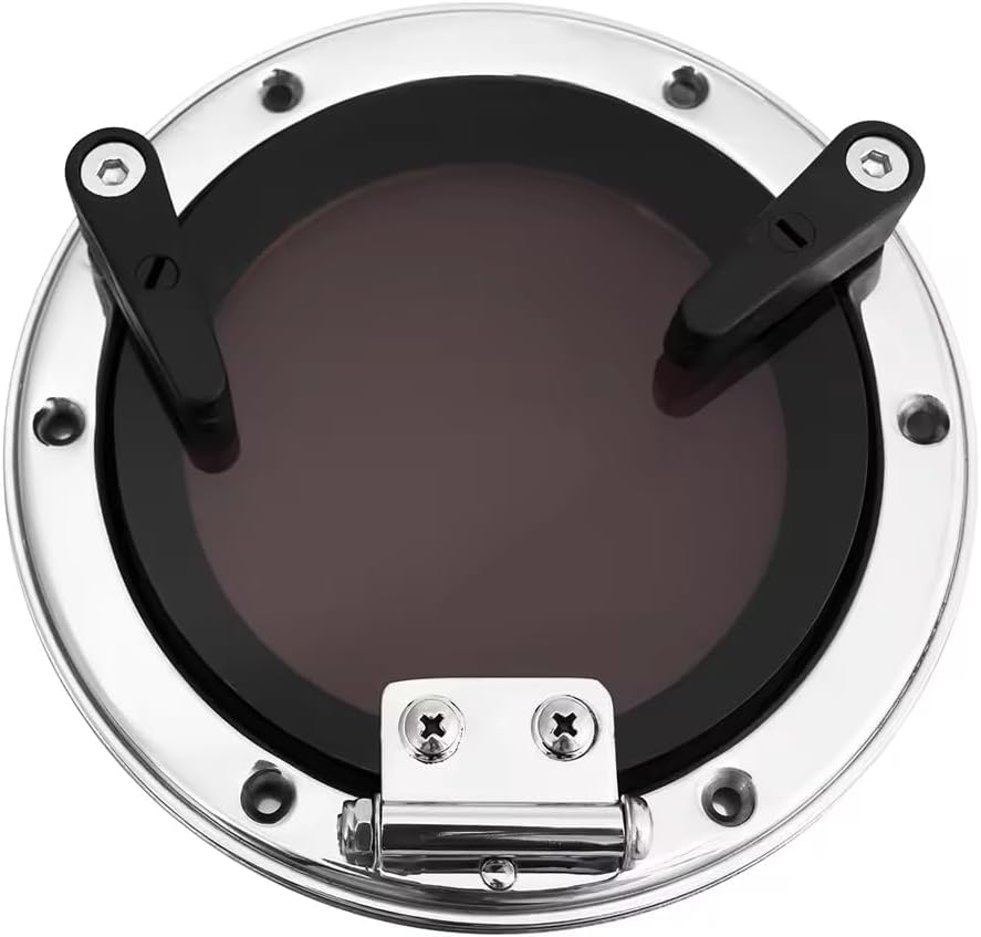 316 Stainless Steel Boat Porthole Window, 5"-7" (126mm-175mm) Round Acrylic Opening Portlight for Boats/Yachts/Ships/RV
