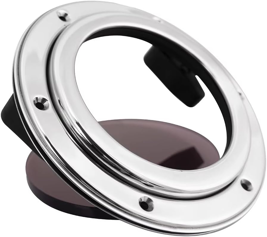 316 Stainless Steel Boat Porthole Window, 5"-7" (126mm-175mm) Round Acrylic Opening Portlight for Boats/Yachts/Ships/RV