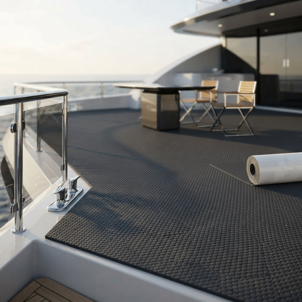 Marine EVA Foam Decking Mat - Self-Adhesive Hexagonal Anti-Slip Flooring