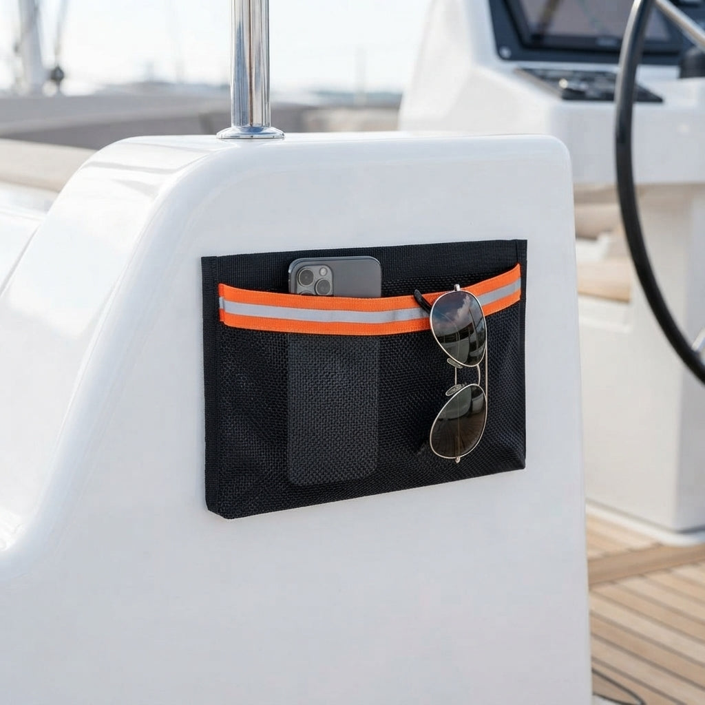 Airow Marine Reflective Mesh Storage Pouch - UV-Resistant (Set of 2)