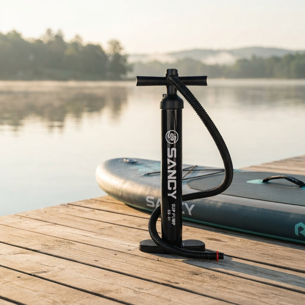 SUP Dual-Action High-Pressure Air Pump - Portable Marine Hand Pump