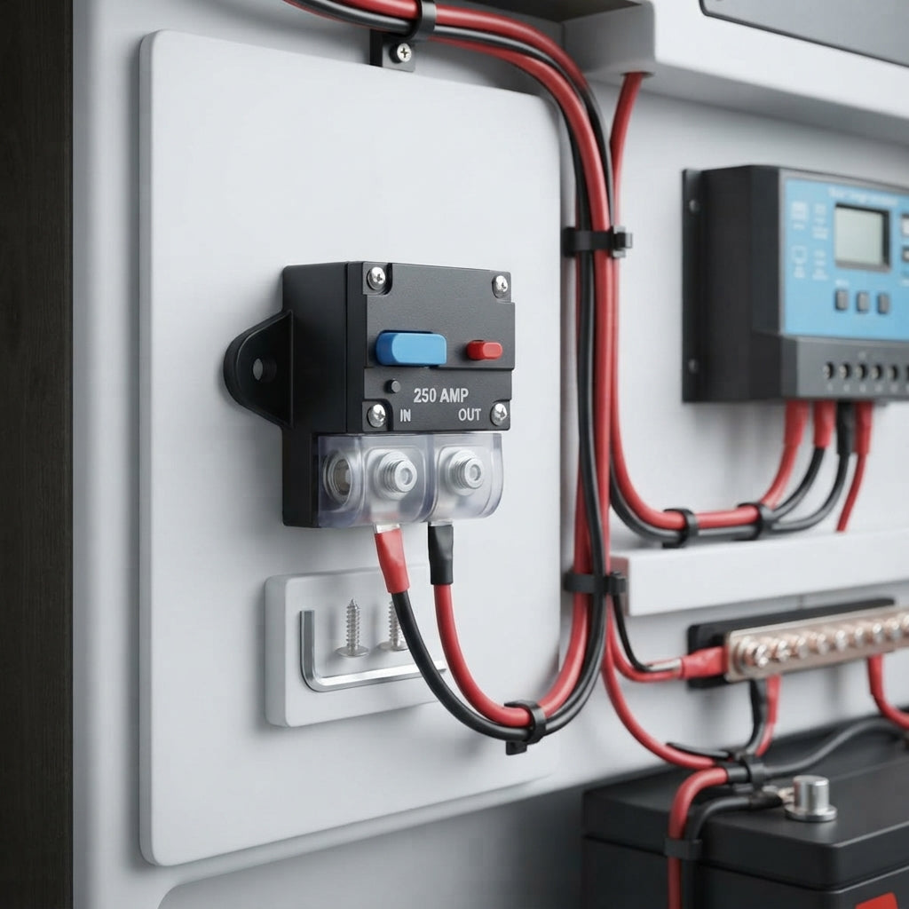 Marine Thermal Circuit Breaker - Manual Reset, 50-300A Overcurrent Protection