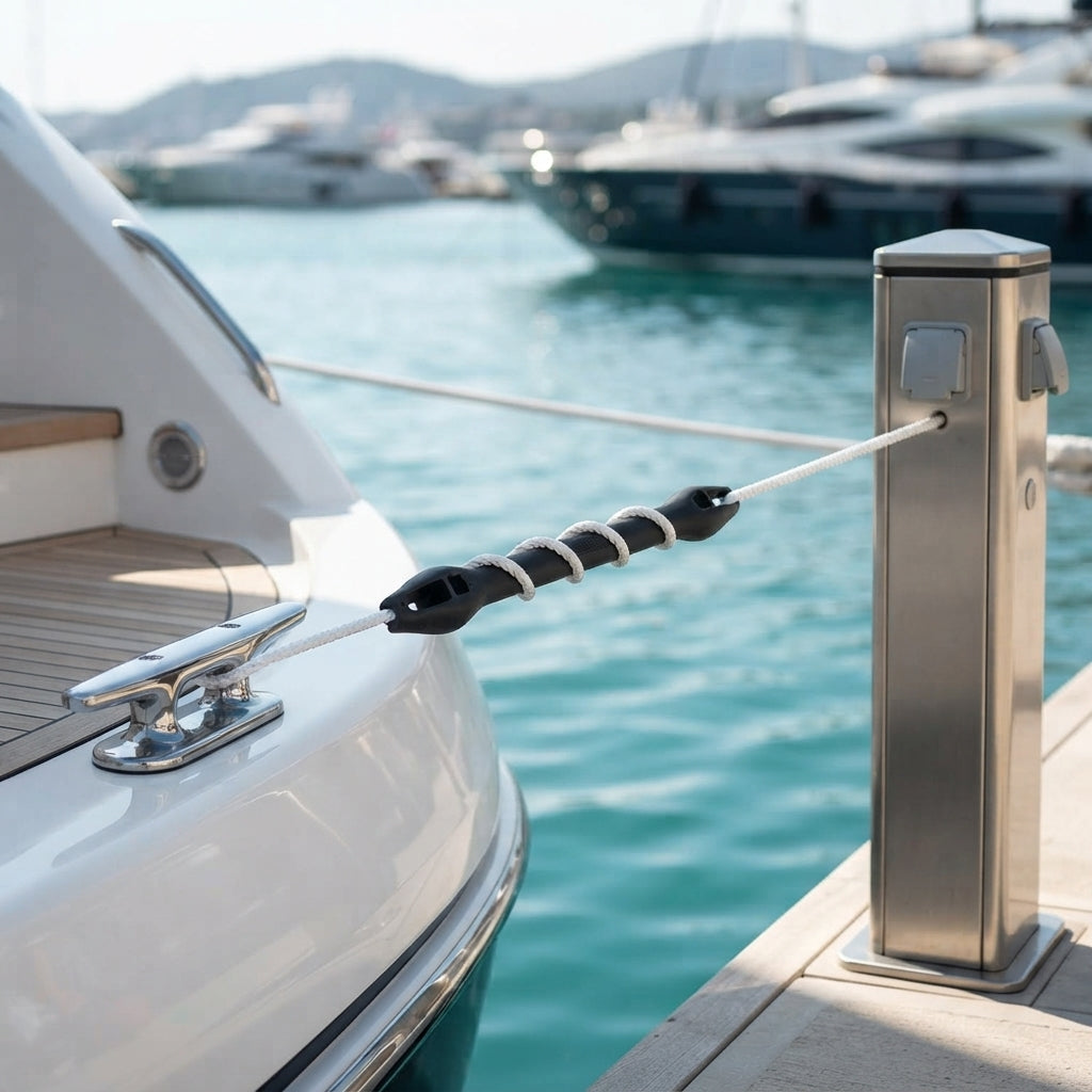 Airow Marine Universal EPDM Mooring Snubber - UV-Stable Shock Absorber