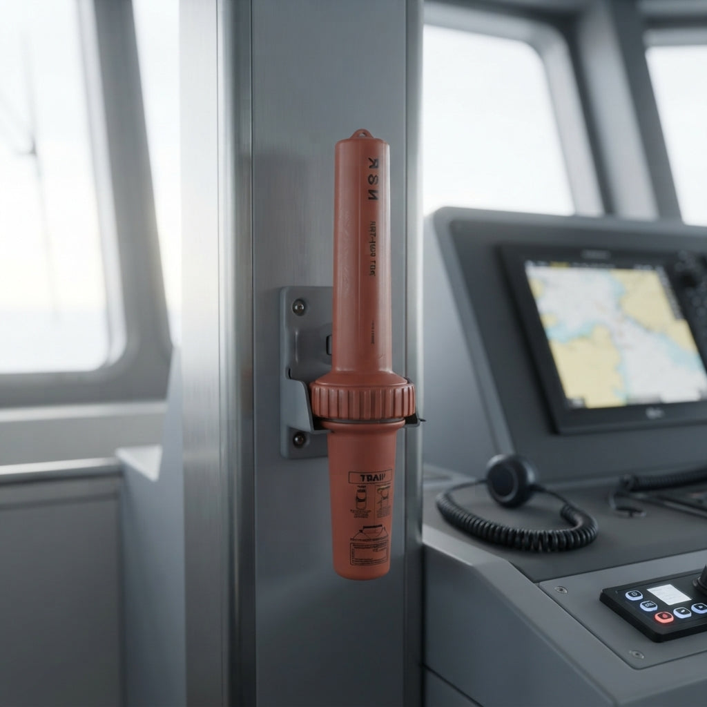 NRT-1000 Marine SART Radar Transponder - 9GHz X-Band, 96-Hr Battery, 10m Waterproof (95x377mm)