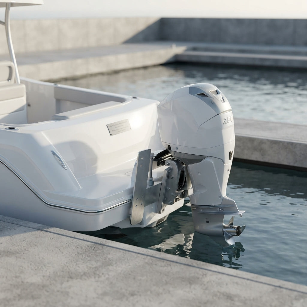 Outboard Motor Transom Lift Mount - High-Strength 6061-T6 Aluminum (Universal 30HP)