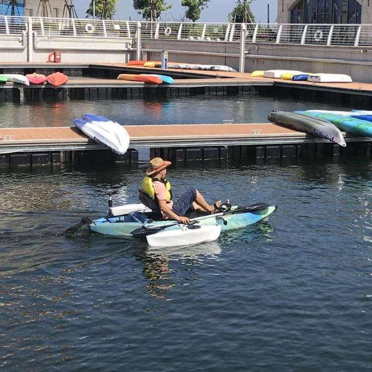 Estabilizadores para kayak, estabilizadores para canoa, kit de sistema de estabilizadores/aletas para kayak con brazos laterales, varilla y accesorios de instalación