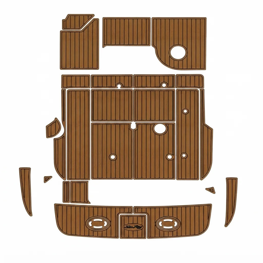 1998 Sea Ray Sundancer 310 Swim Platform & Cockpit EVA Foam Teak Deck Mat