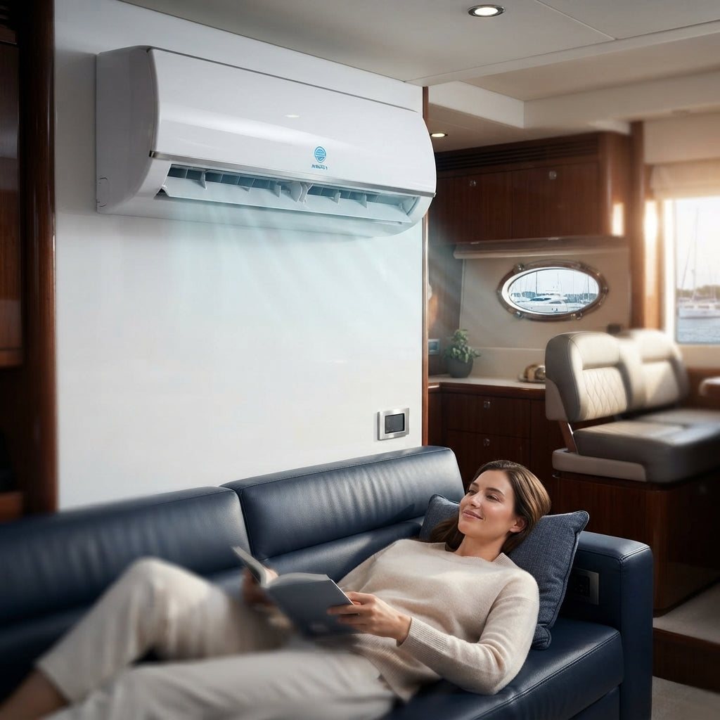 Airow Marine 1.5P Mini-Split AC - 110V/220V Eco-Friendly Heating & Cooling