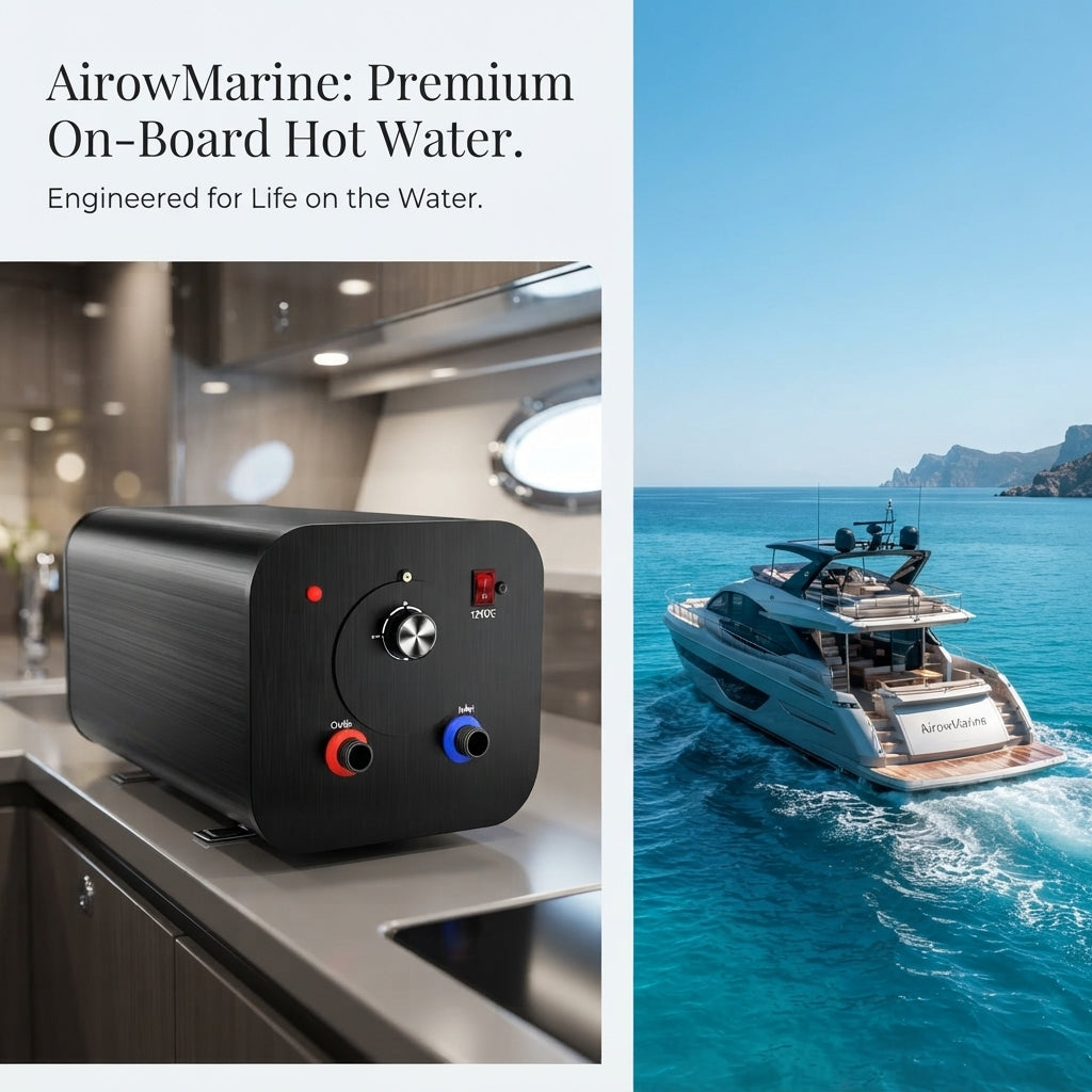Marine Electric Water Heater - Dual Voltage (12V/220V) - 10-30L Capacity