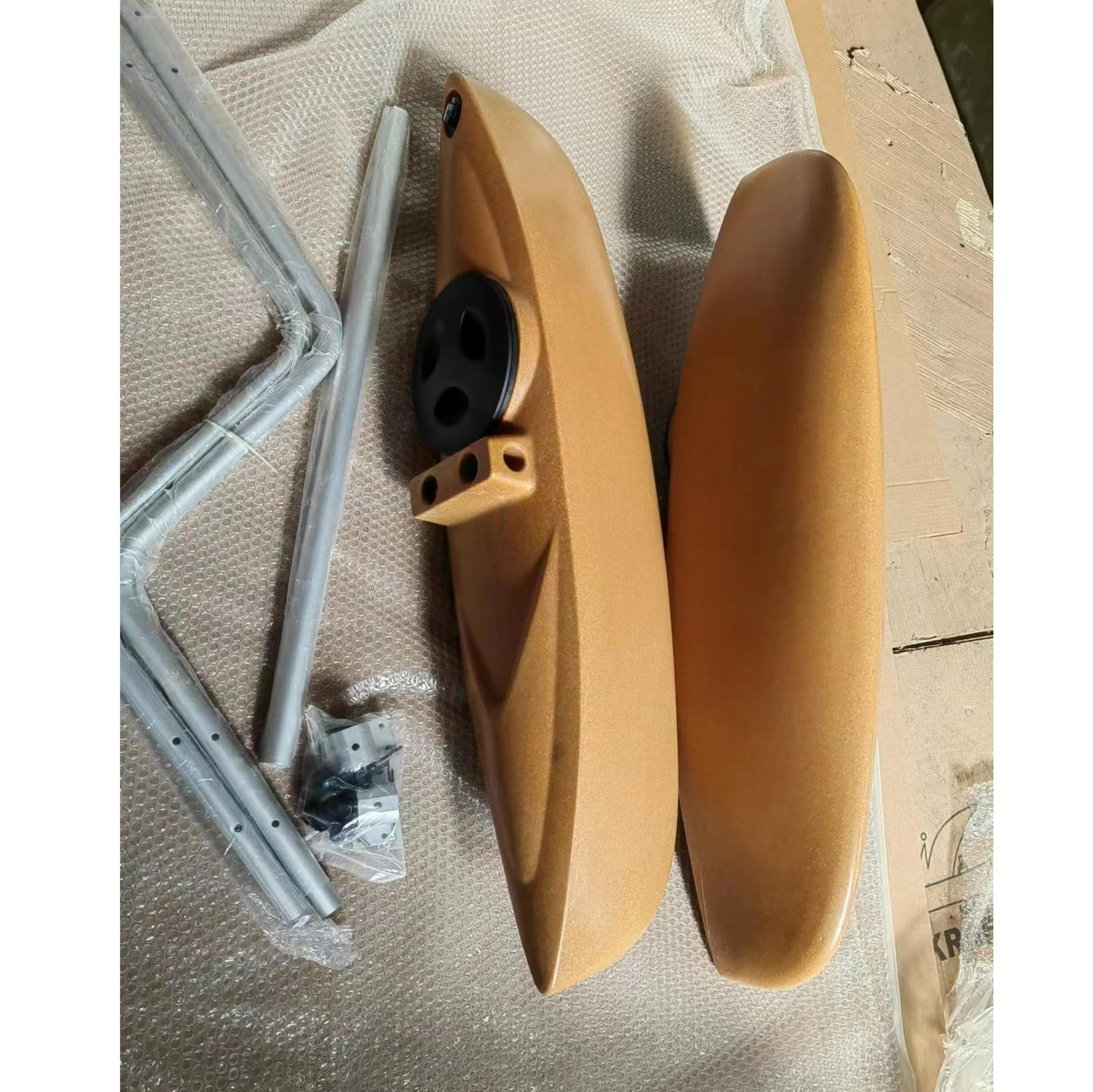 Estabilizadores para kayak, estabilizadores para canoa, kit de sistema de estabilizadores/aletas para kayak con brazos laterales, varilla y accesorios de instalación