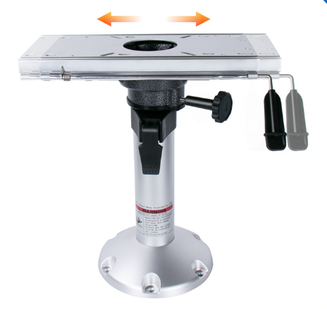 Airrow Marine Aluminum Alloy Seat Base Slides - Adjustable, Corrosion-Resistant