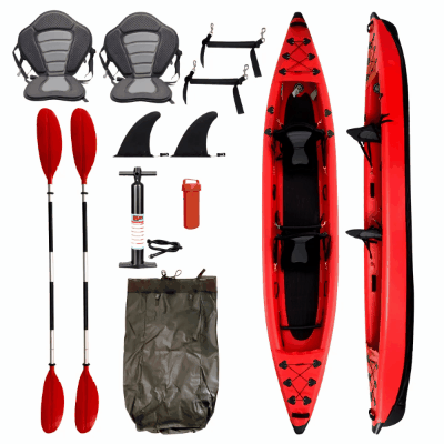 Airow Marine 2-Person Inflatable Drop-Stitch Kayak - High-Pressure (420cm)