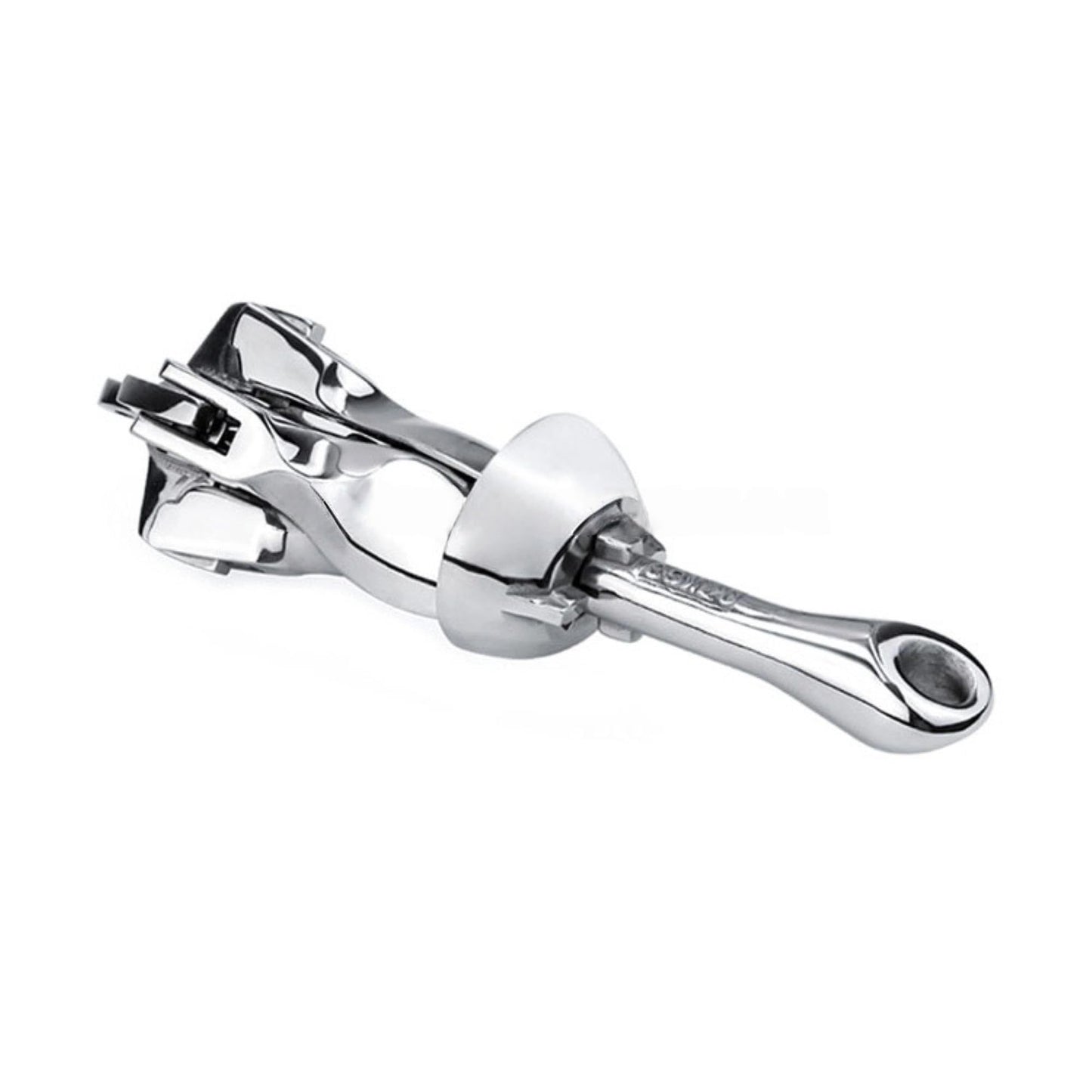 Folding Grapnel Anchor, Stainless Steel Boat Anchor with Mirror Polish, Corrosion Resistant for Yacht/Sailboat/Fishing Boat