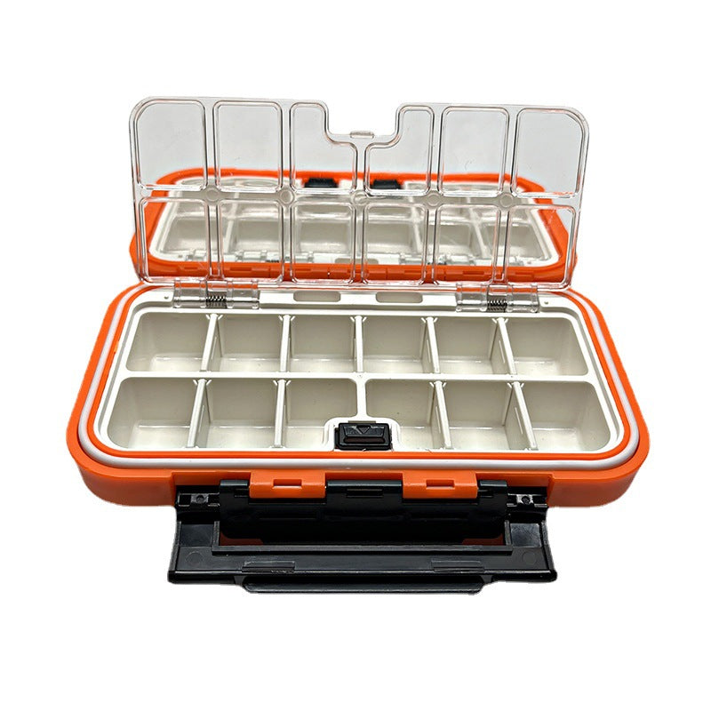Waterproof Fishing Tackle Box - Impact-Resistant ABS, Dual-Latch Security