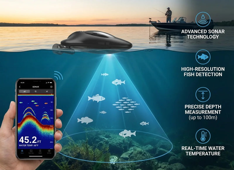 Airow Marine HERO Smart Sonar Fish Finder - HD Radar & App Control