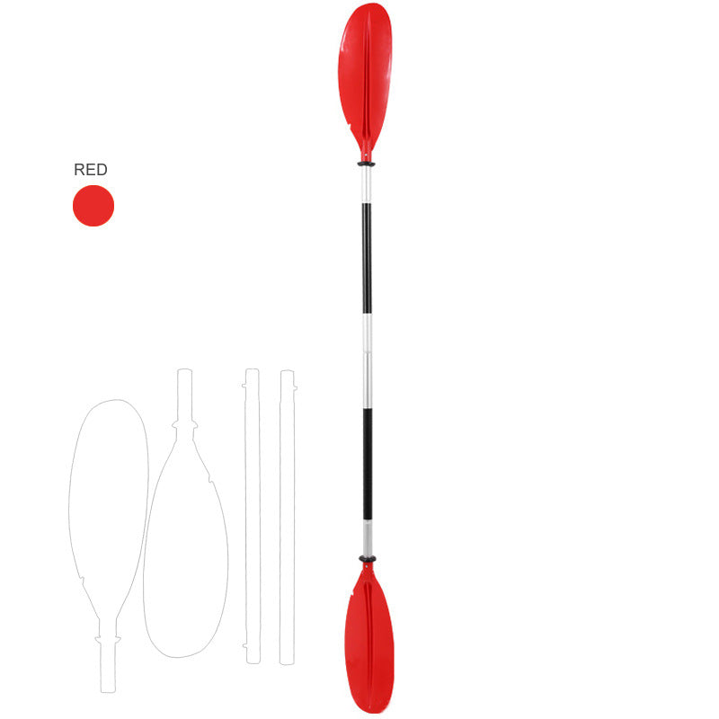 4-Section Modular Kayak Canoe Paddle - Aluminum Shaft & High-Impact Blades