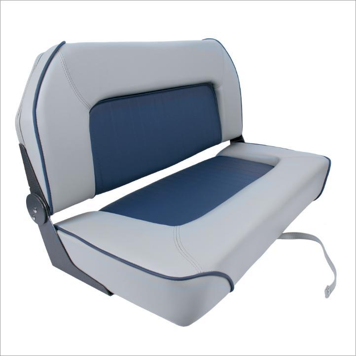 Airow Marine 2-Person Folding Boat Seat - UV-Resistant Vinyl (93cm Width)