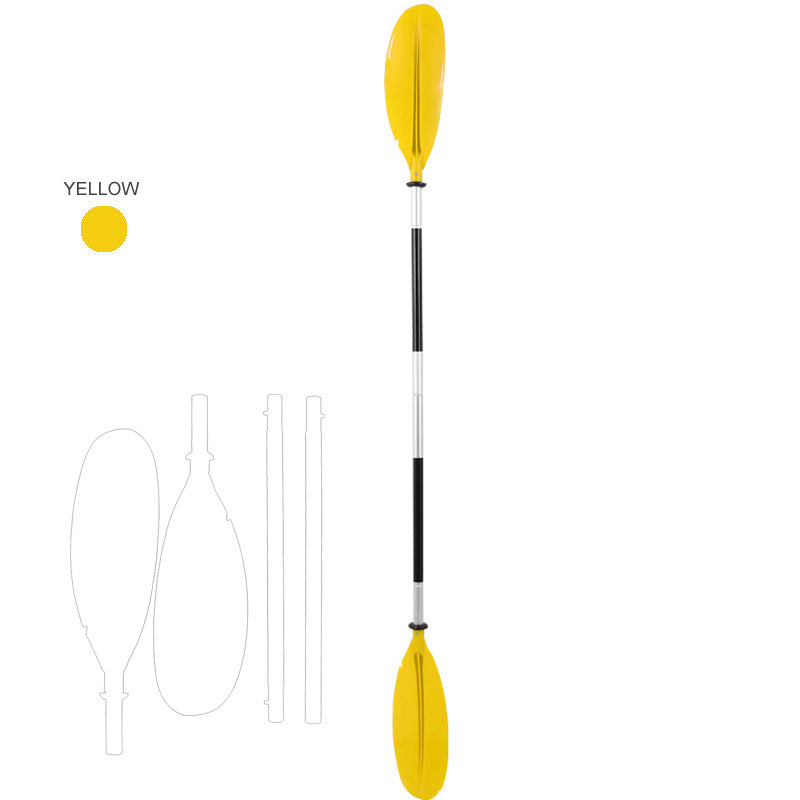 4-Section Modular Kayak Canoe Paddle - Aluminum Shaft & High-Impact Blades