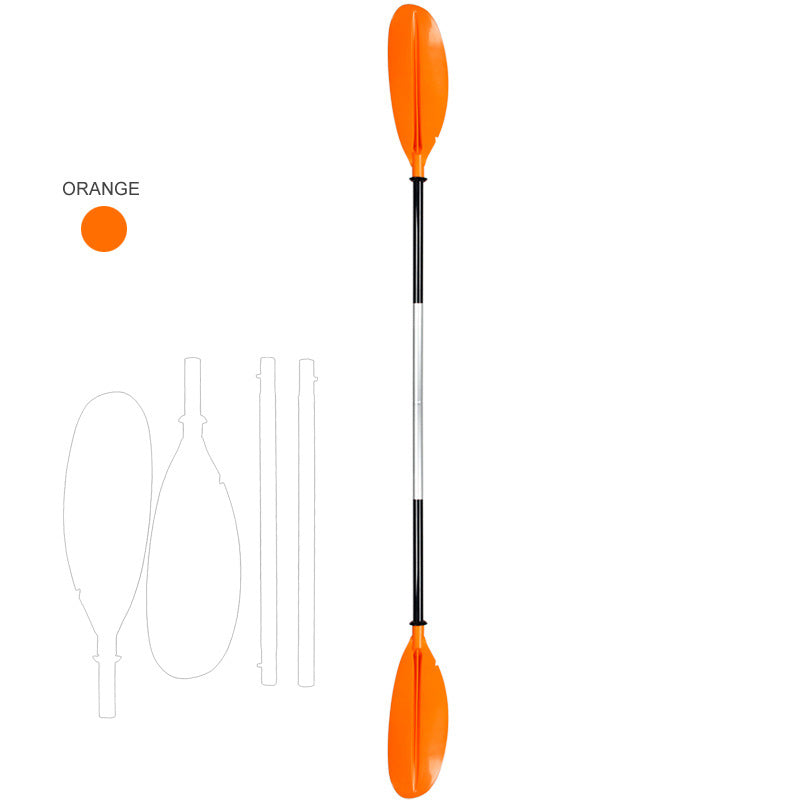 4-Section Modular Kayak Canoe Paddle - Aluminum Shaft & High-Impact Blades
