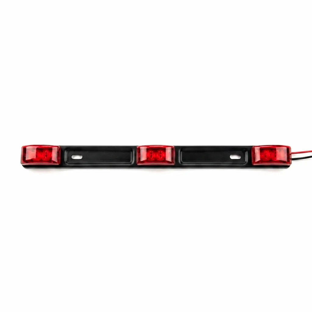 AIROW MARINE 12V Red 9-LED Strip Taillight, Universal Mount for Trailers & Boats, Waterproof Brake Light