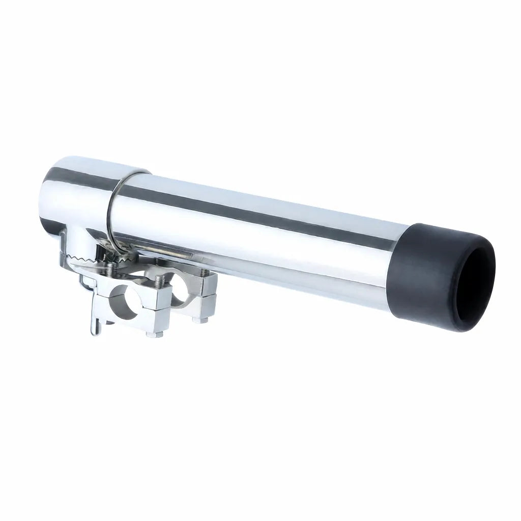AIROW MARINE 316 Stainless Steel Clamp-On Fishing Rod Holder with Mirror Polish Finish