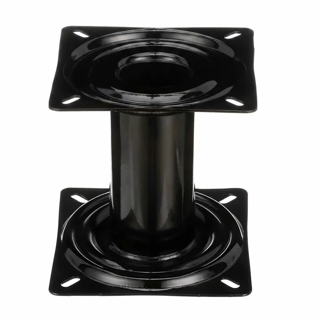 Adjustable boat seat pedestal base, powder-coated high-strength alloy, universal fit
