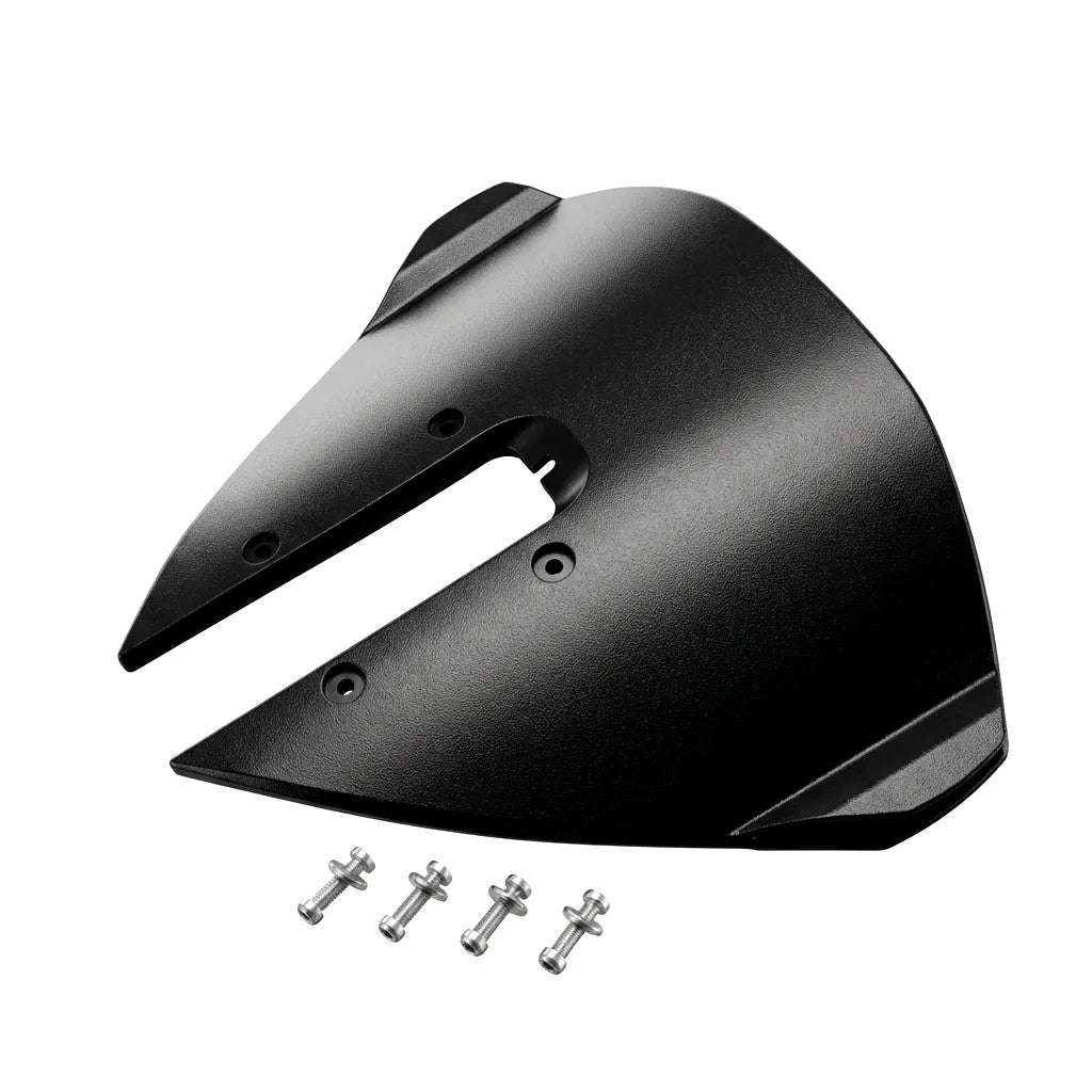 Universal Marine Hydrofoil Stabilizer for 15-300HP Outboard Motors made of stippled High-Impact ABS with stainless steel mounting hardware on a white background.