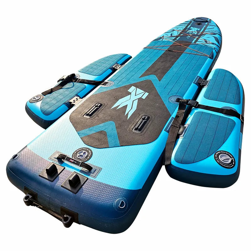 Airow Marine Inflatable Pedal-Drive Fishing Stand-Up Paddleboard with Stabilizer Outriggers