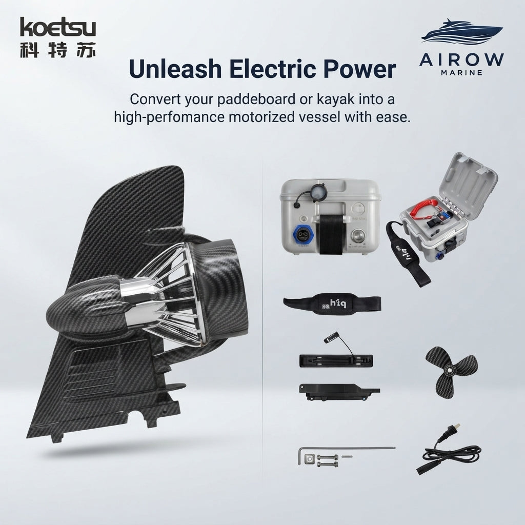 AIROW MARINE HERO Electric SUP & Kayak Propeller - 48V High-Torque Carbon Fiber Motor