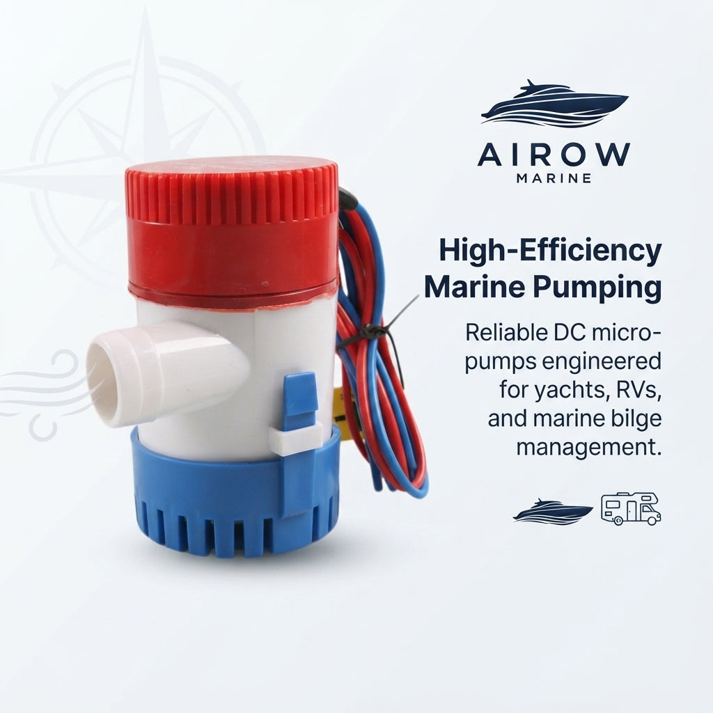 Marine Submersible Bilge Pump - DC Micro Motor, Corrosion Resistant
