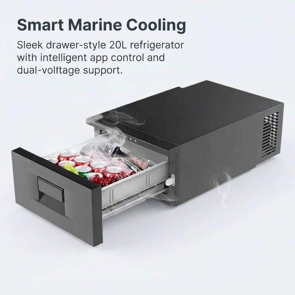 Airow Marine 20L Drawer Refrigerator & Freezer - 12V/24V App Control