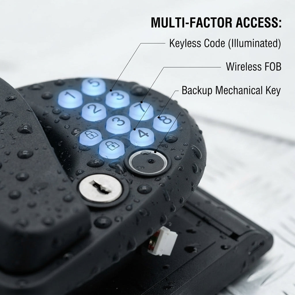 Yacht Code Lock – IP67 Dual-Action Electronic Entry