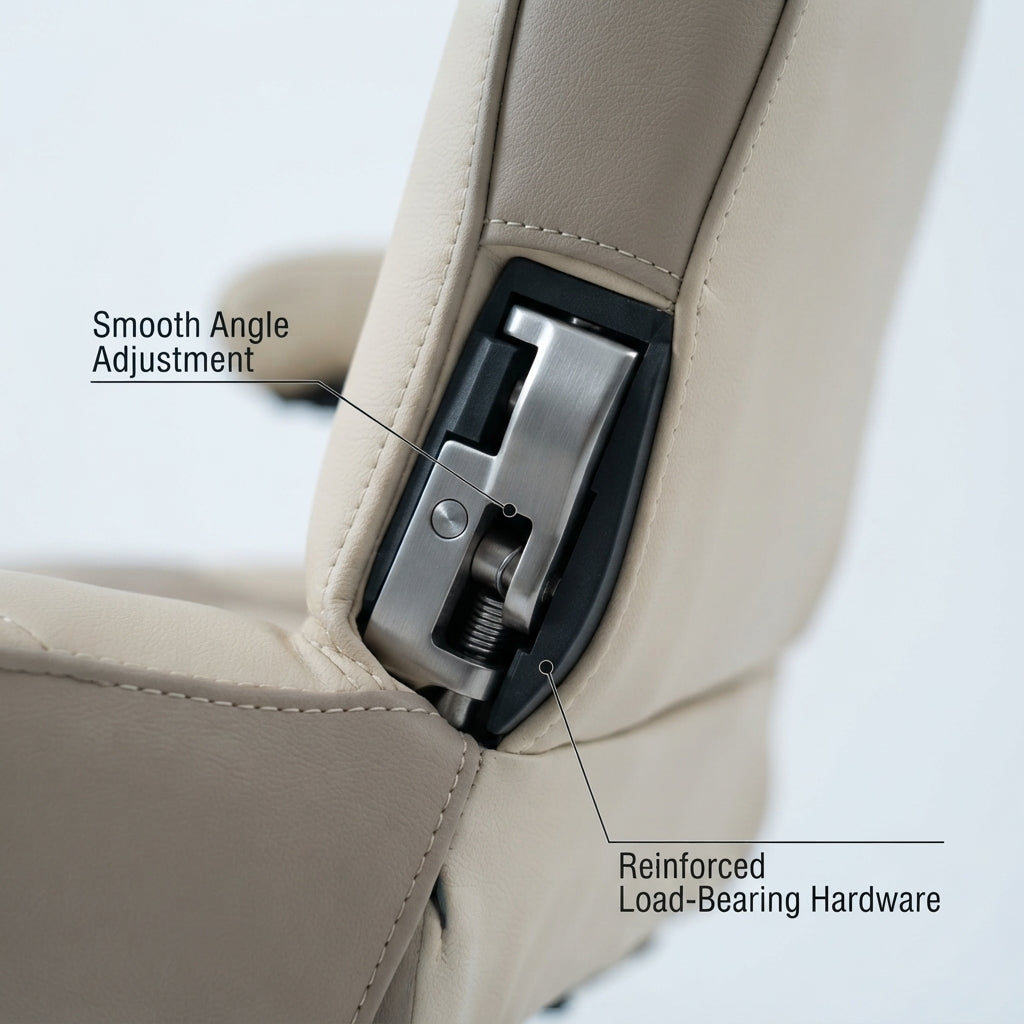 Luxury Marine Pilot Chair – Ergonomic, UV-Resistant, Adjustable (85 × 62 cm)