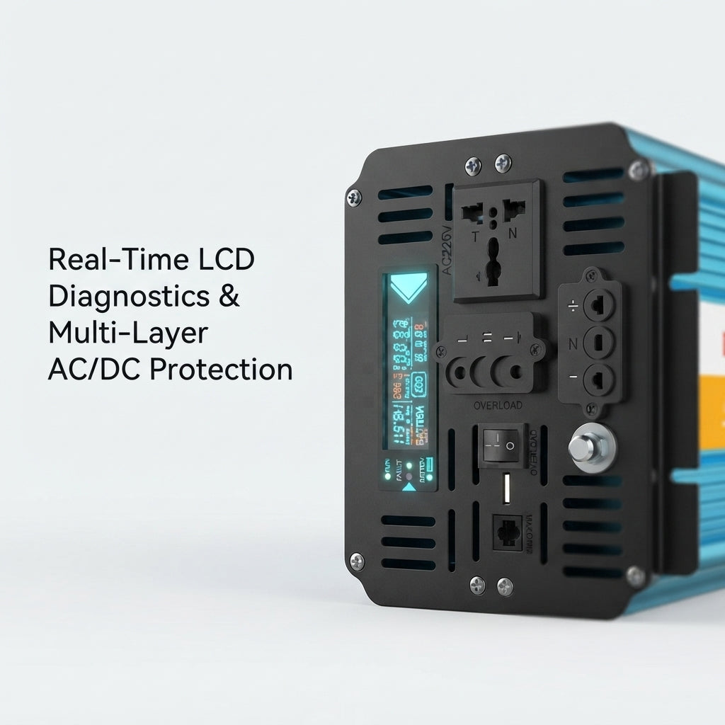 BELTTT 5000W Marine Pure Sine Wave Inverter Charger - Multi-Stage (L512xW180xH142mm)