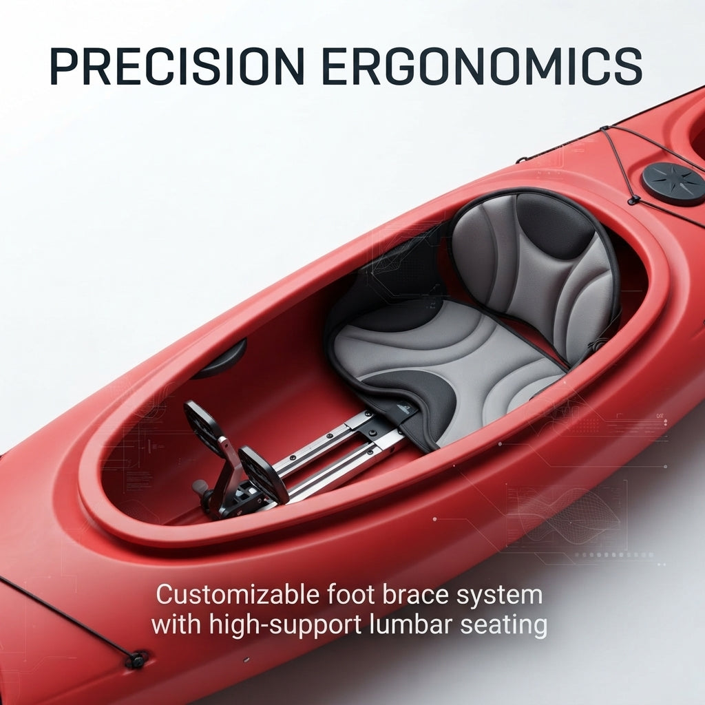 AirowMarine Ocean-Class Rigid Tandem Kayak – Rotomolded PE (520cm) – marine application view