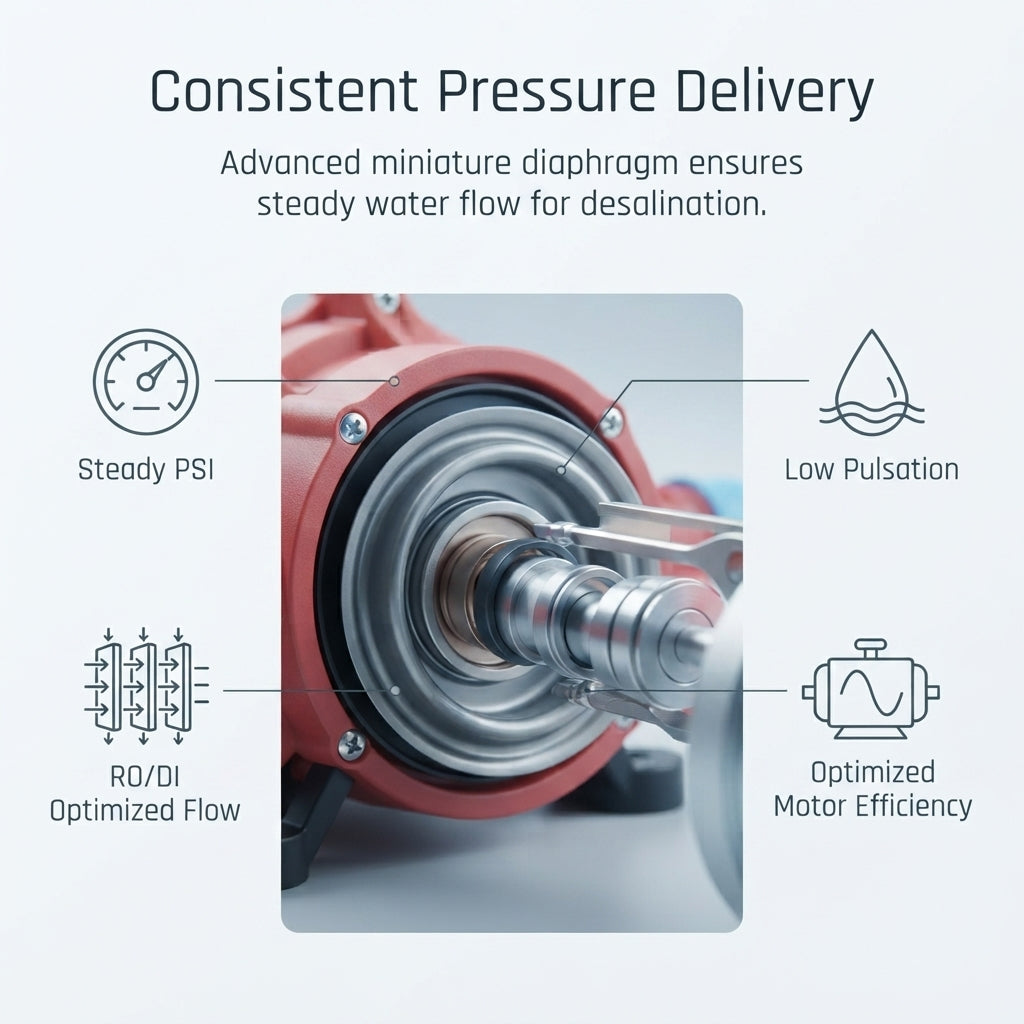 AirowMarine 12V DC Diaphragm Pump – 3.0 GPM, 45 PSI – Saltwater Ready – marine application view